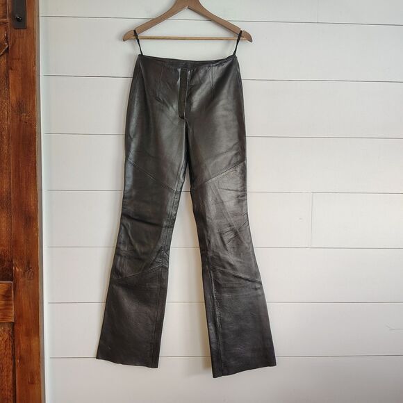 Pelle Studio Pants - Pelle Studio Wilson’s Leather Black Leather Pants Buttery Biker Moto Grunge Sz 4